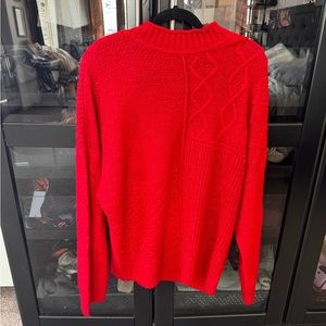 American Eagle, soft red sweater, size XL.